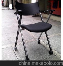广州金豹王办公家具厂家直销移动培训椅 移动公司折叠椅
